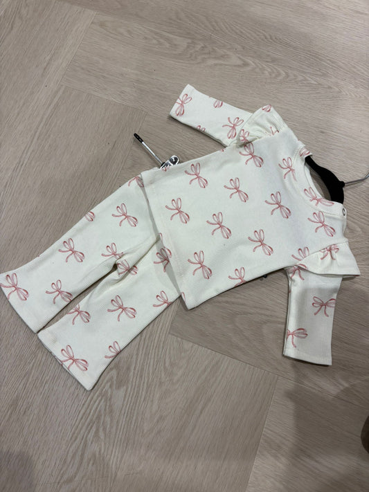 Babykleding - Roze Strik Setje
