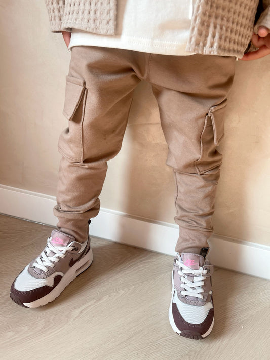 Babykleding - Cargobroek taupe Milo