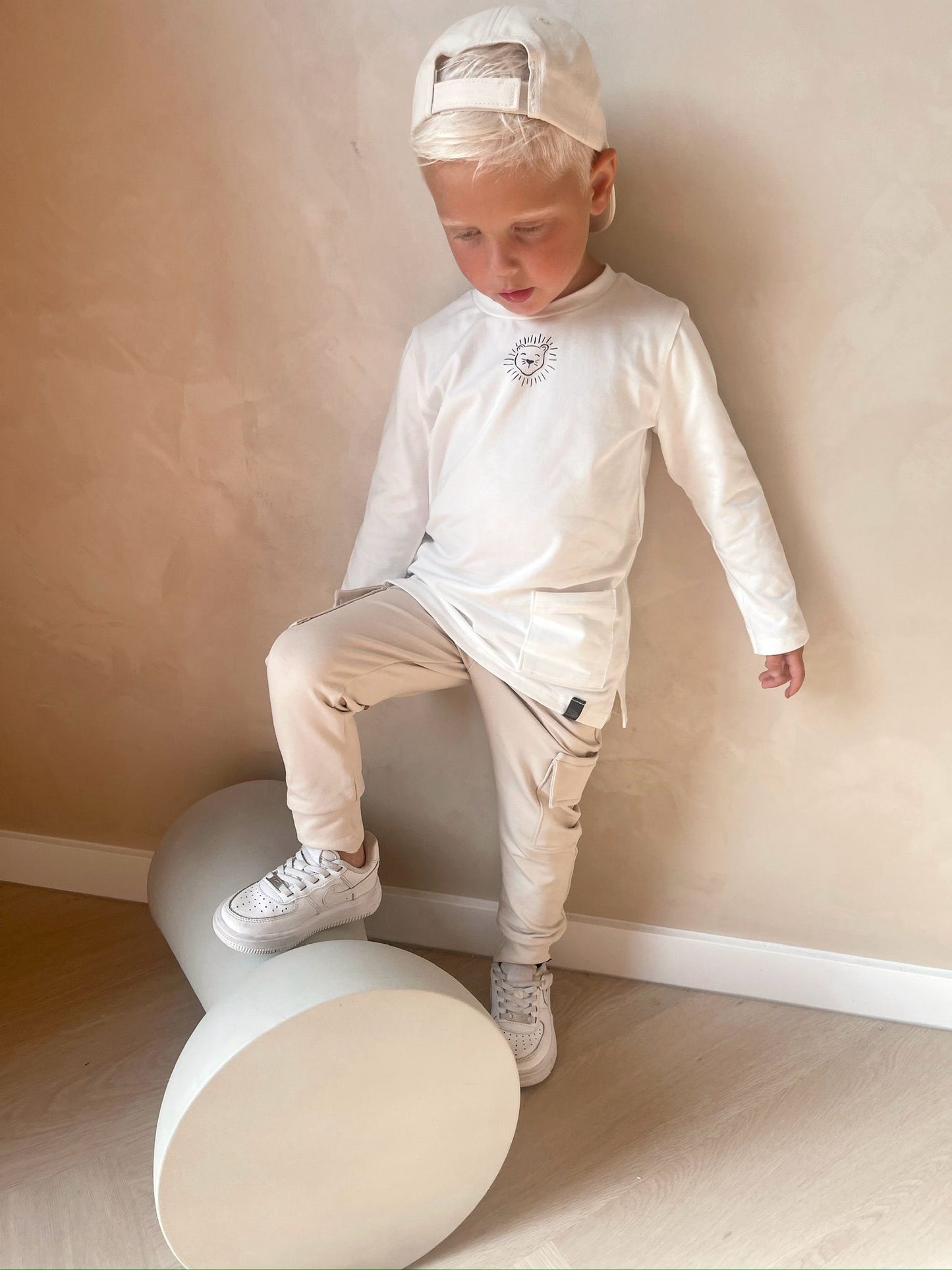 Babykleding - Cargobroek beige Liam