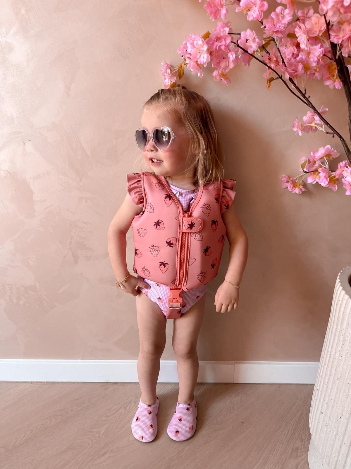 Zwemvest - Roze - Strawberry Fields - 1/2 Jaar