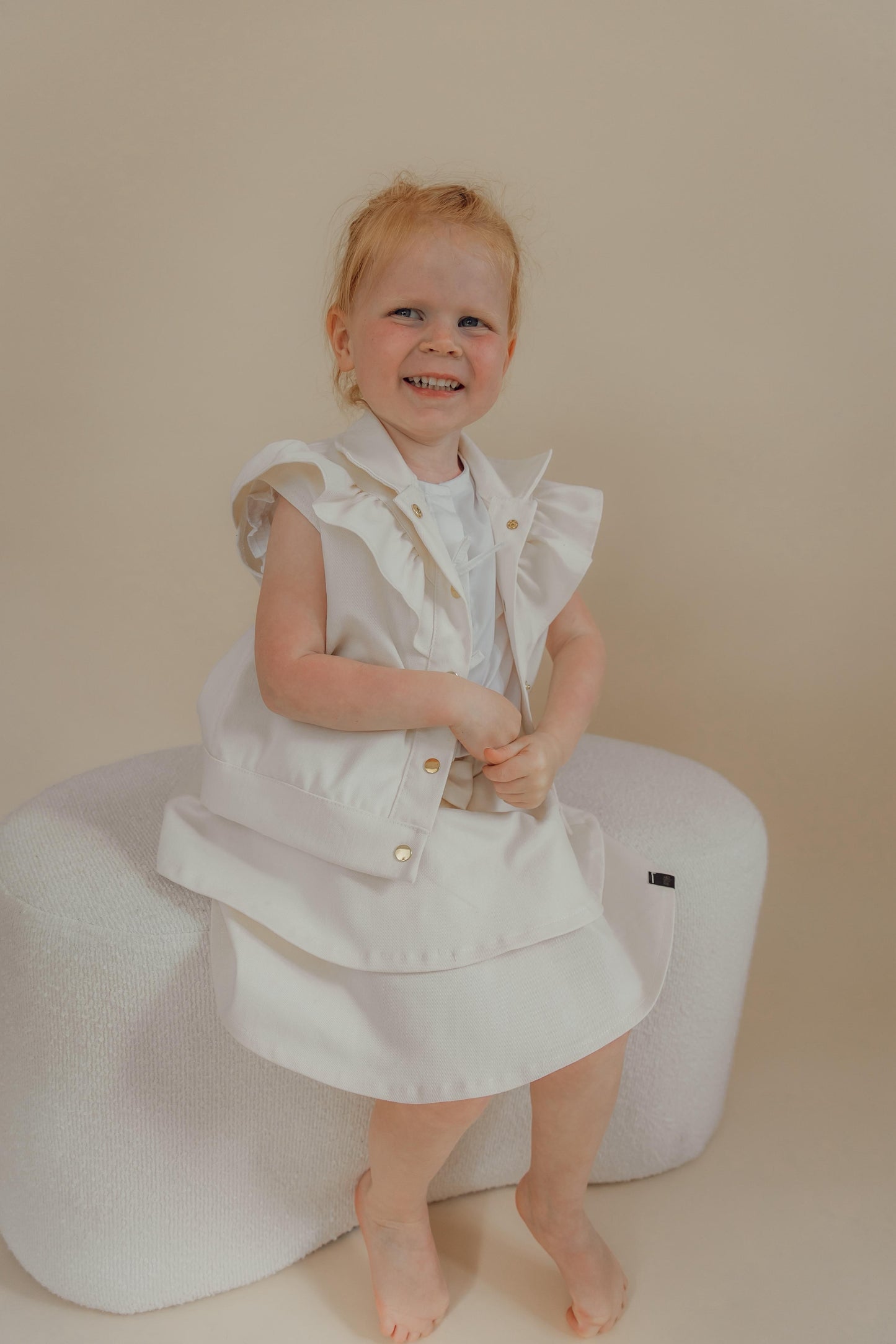 Babykleding - Liya Spijker Gilet Beige