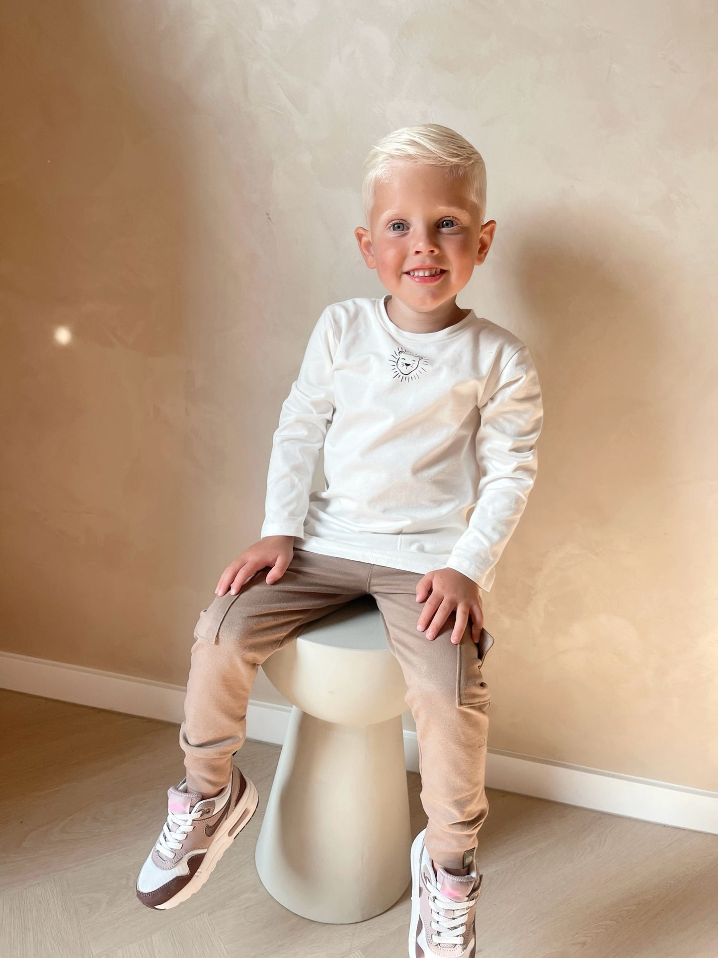 Babykleding - Cargobroek beige Liam