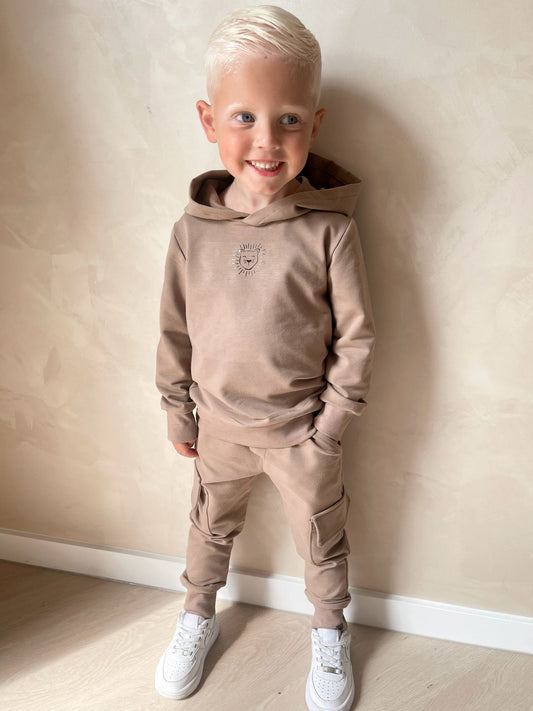 Babykleding - Joggingspak taupe Milo