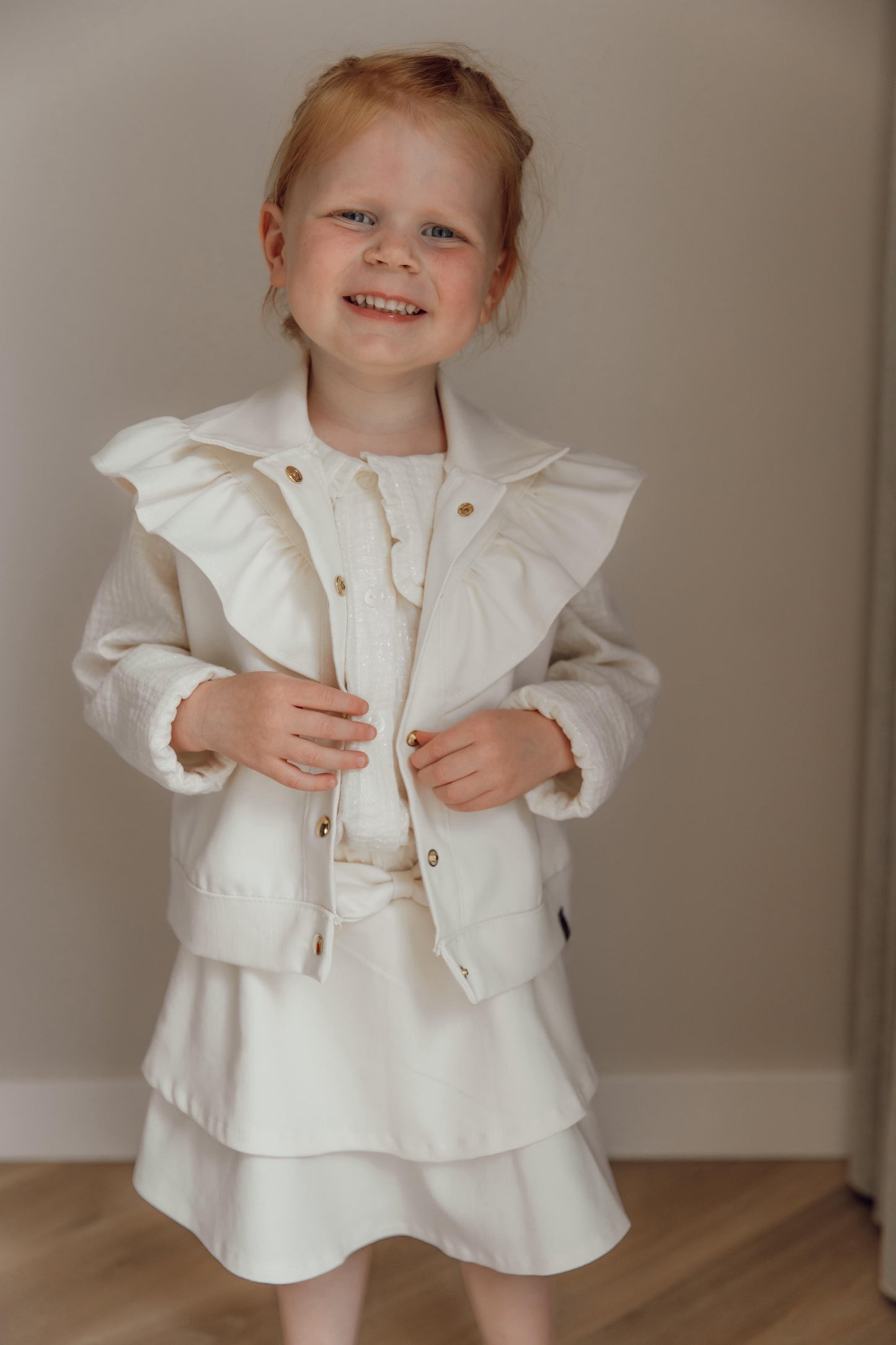 Babykleding - Liya Spijker Gilet Beige
